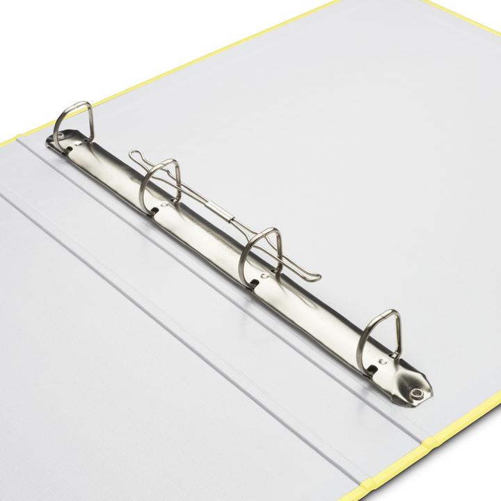 Actual product image Hama Folder with 4-ring combination mechanism, 39 mm spine width, yellow (A4, 39 mm, 1 Piece)