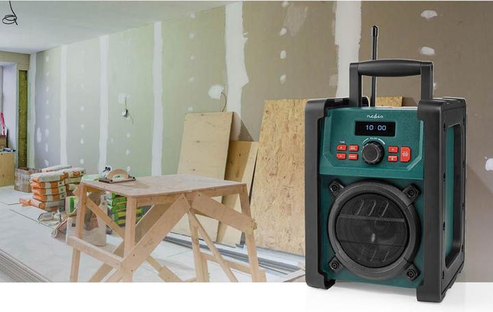 Immagine prodotto Nedis Radio DAB + Versione da tavolo DAB+ / FM 2,2" Monitor bianco e nero Alimentazione a (DAB, FM, Bluetooth, WiFi)