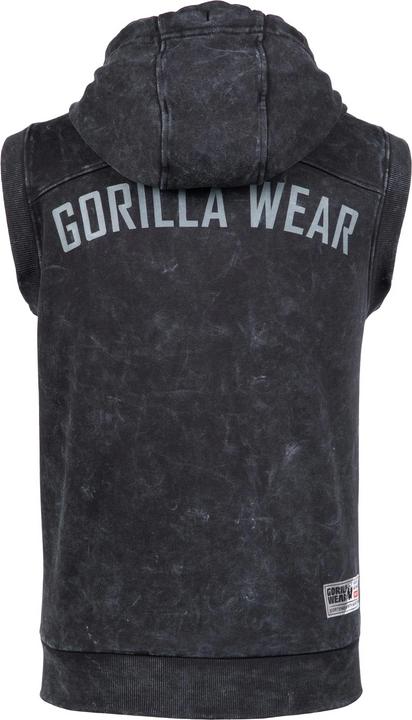 Actual product image Gorilla Wear Silverdale Ärmelloser Kapuzenpullover - Schwarz (M)