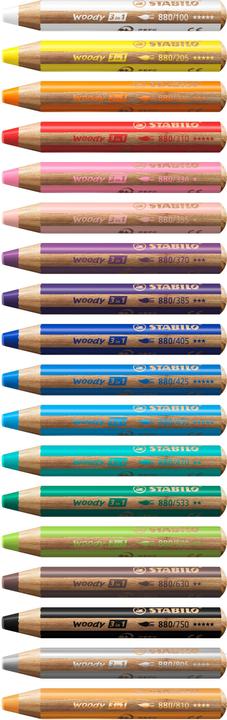 Produktbild STABILO woody 3 in 1 Buntstift (Cyanblau, 1 x)