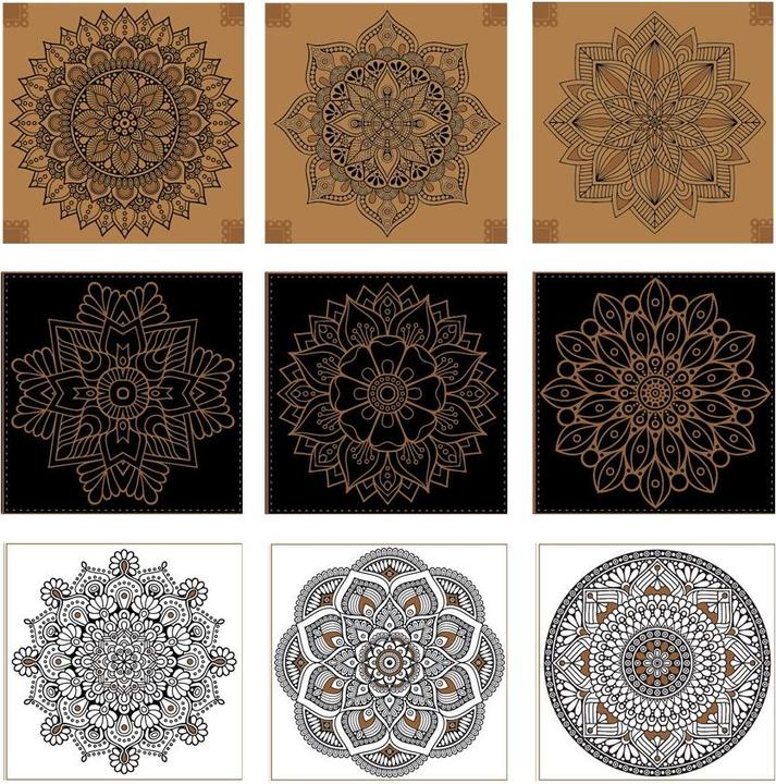 Image du produit Stnux Malseite mit metallischem Mandala
