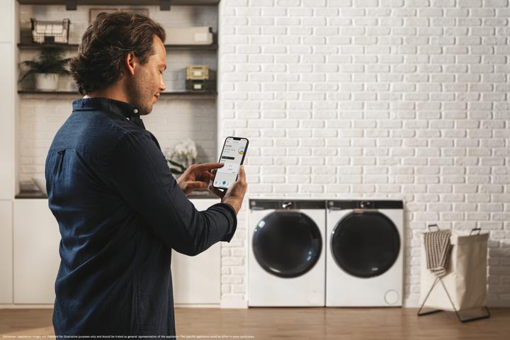 Image du produit Hoover H-WASH 700 H7W 610MBC-S lave-linge à chargement frontal 10 kg 1600 tr/min Blanc (10 kg, Gauche, Prise UE)