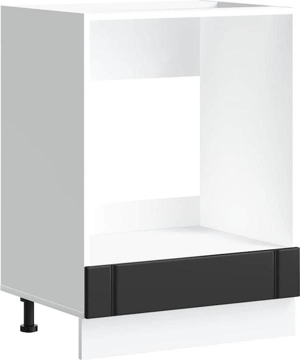 Actual product image VidaXL Built-in oven unit Lucca Black Wood-based oven unit (60 x 46 x 81.5 cm)
