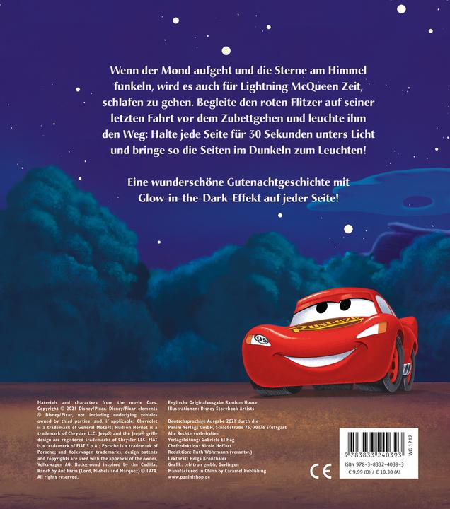 Immagine prodotto Panini Disney PIXAR Cars: Gute Nacht, Lightning McQueen! (Tedesco, Panini, 2021)