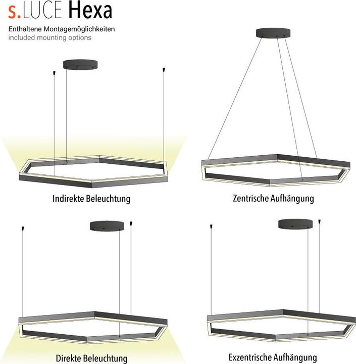 Actual product image s.luce Hexa 80 (2500 lm)