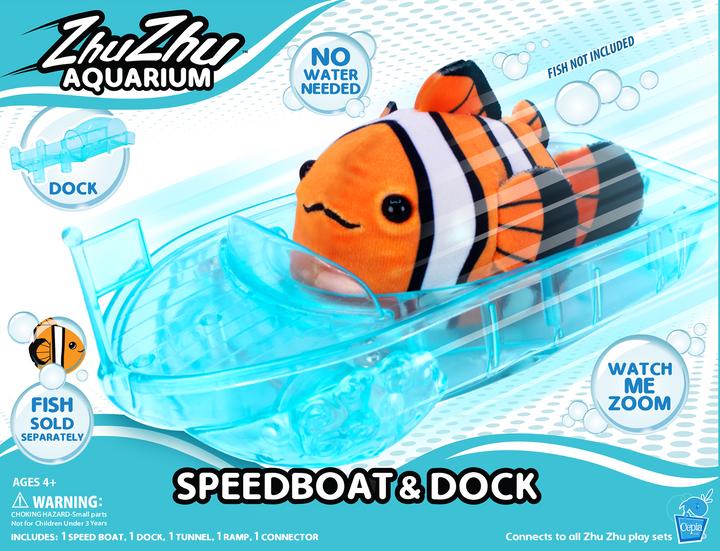 Productafbeelding Zhu Zhu Pets Zhu Zhu Aquarium Speedbåd & Dok