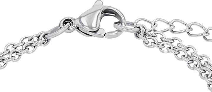 Immagine prodotto S.Oliver Armschmuck für Mädchen, Edelstahl, Glas | Infinity (16 cm, Acciaio inossidabile)