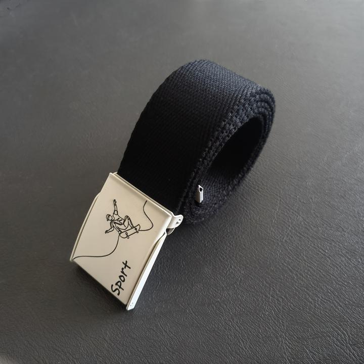 Produktbild Only-Bags.Store 1 PC Jugendgürtel, verdicktes buntes Segeltuch, kreativer Strassengürtel, austauschbare Schnalle
