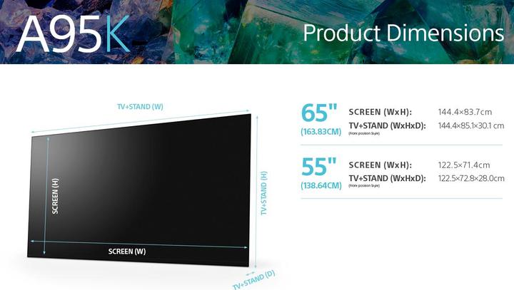 Actual product image Sony OLED XR-65A95K (65", A95K, QD-OLED, 4K, 2022)