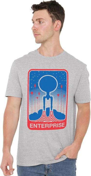 Actual product image Star Trek Beyond Mens Enterprise Patch T-Shirt (4XL)