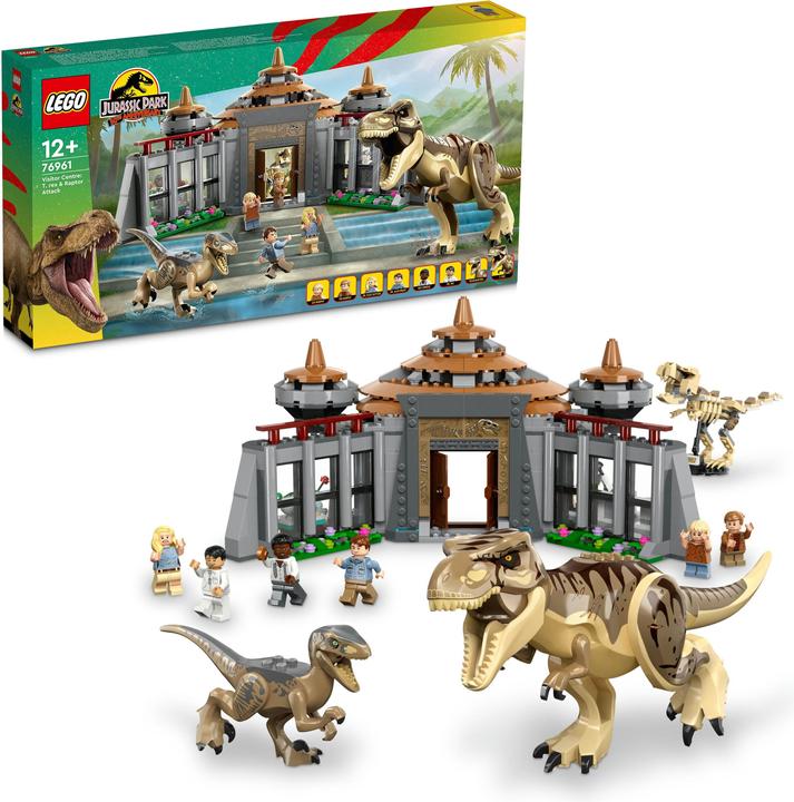 Actual product image LEGO Attack of the T. rex and the raptor on the visitor centre (76961, LEGO Jurassic World)
