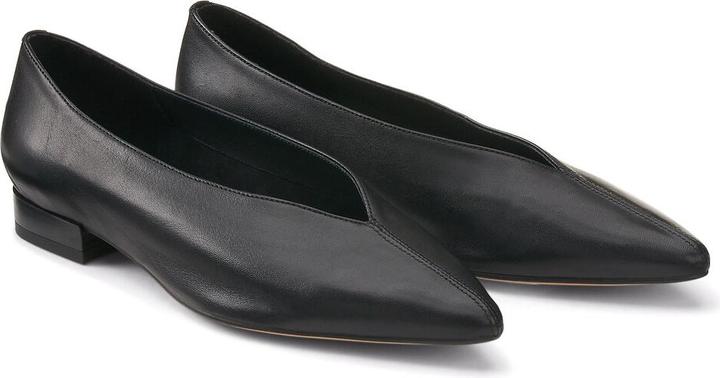 Produktbild La Redoute Collections Flache Lederballerinas mit spitzer Zehenkappe (40)