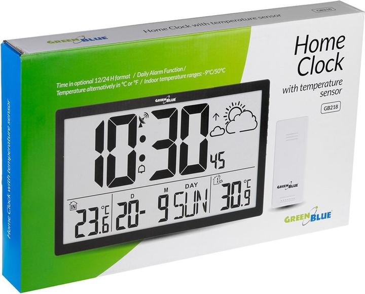 Produktbild No Name LCD-Wanduhr Temperatur Datum GB218
