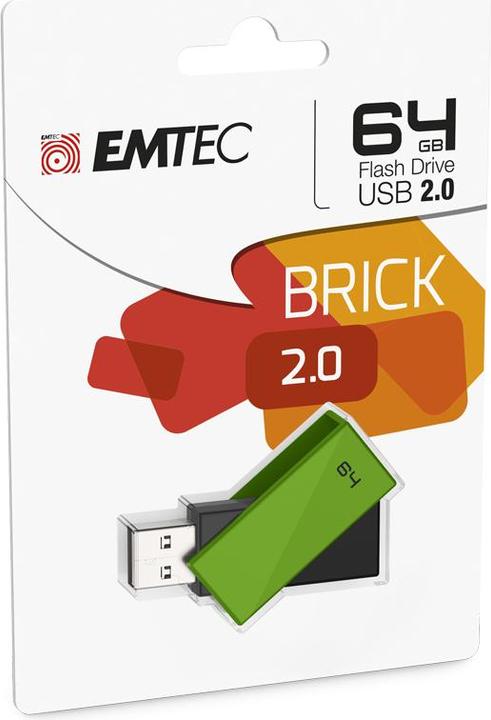 Actual product image Emtec C350 Brick (64 GB, USB-A, USB 2.0)