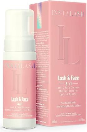Konjac Sponge INSTALASH Lash&Face 2w1 pianka do mycia rzęs i twarzy 100ml (Foam, 100 ml)