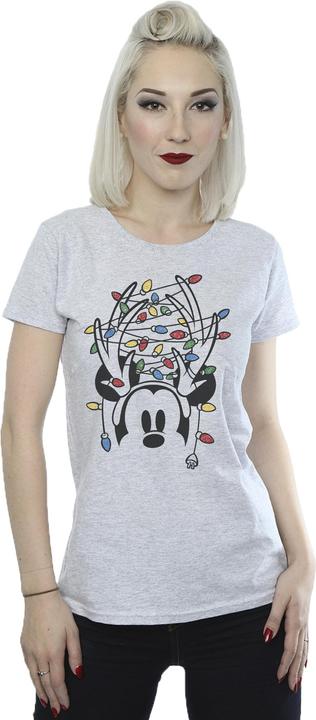 Produktbild Disney Mickey Mouse Christmas Head Lights TShirt (XL)