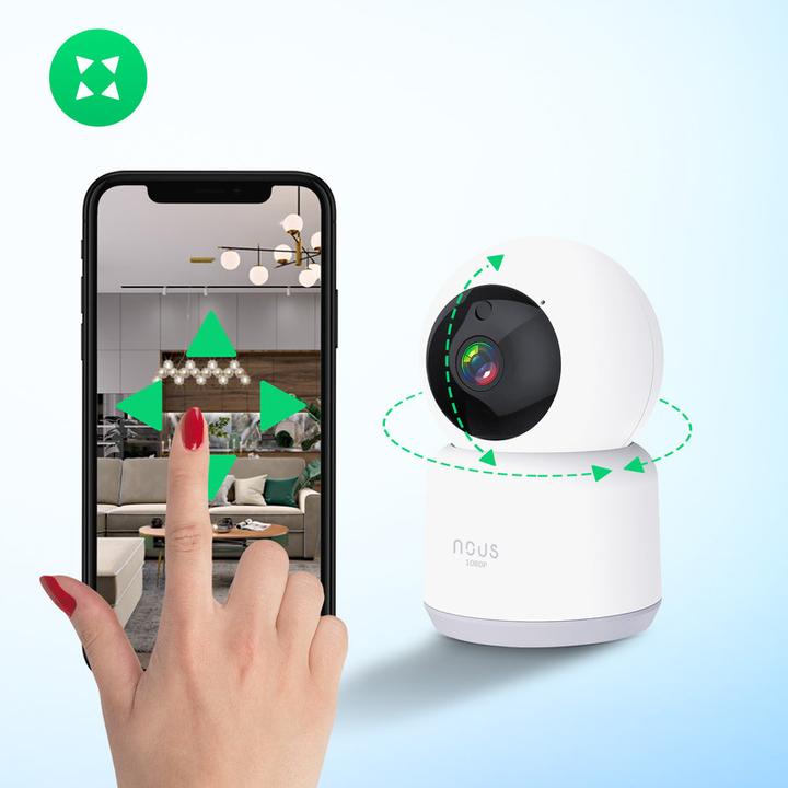 Produktbild Nous W2 Smart WiFi PTZ IP Camera (1920 x 1080 Pixels)