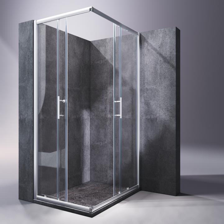 Produktbild SONNI Eck-Duschkabine 90*70*185 cm, ohne Duschwanne (90 cm, 70 cm, 185 cm)