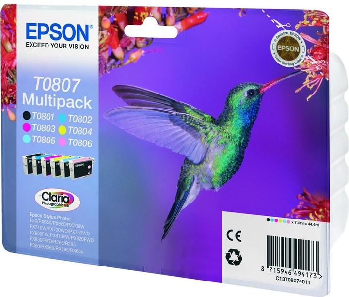 Immagine prodotto Epson Multipack - nero, giallo, ciano, magenta, magenta chiaro, ciano chiaro (M, FC, LC, C, Y)