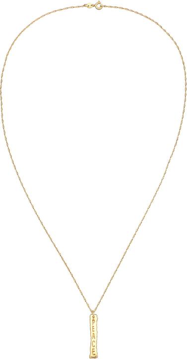 Produktbild Kuzzoi Halskette Peace Friedenszeichen Figarokette 925 Silber (925er Sterling Silber, 60 cm)
