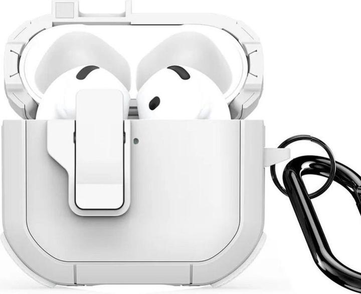 Dux Ducis Headphone case - AirPods 4 PECP Series PC+TPU Cover with Hook White (Charging case cover)