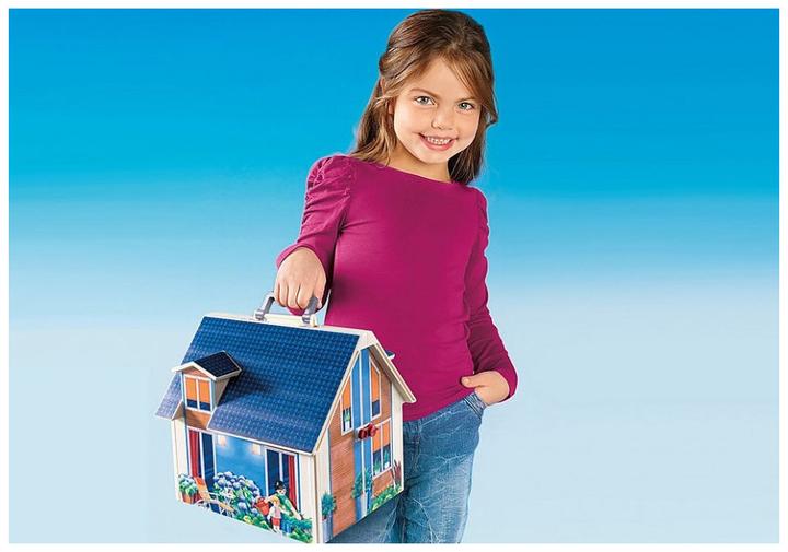 Produktbild Playmobil Mitnehm-Puppenhaus (70985, Playmobil Dollhouse)