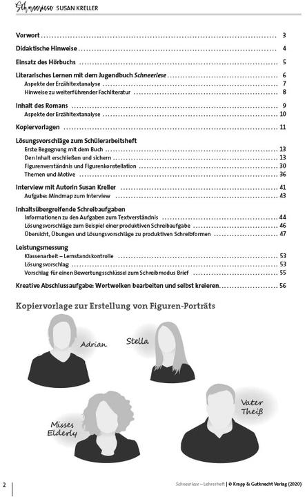 Image du produit Schneeriese - Susan Kreller - Lehrerheft (Allemand, Christel Metzger, 2020)
