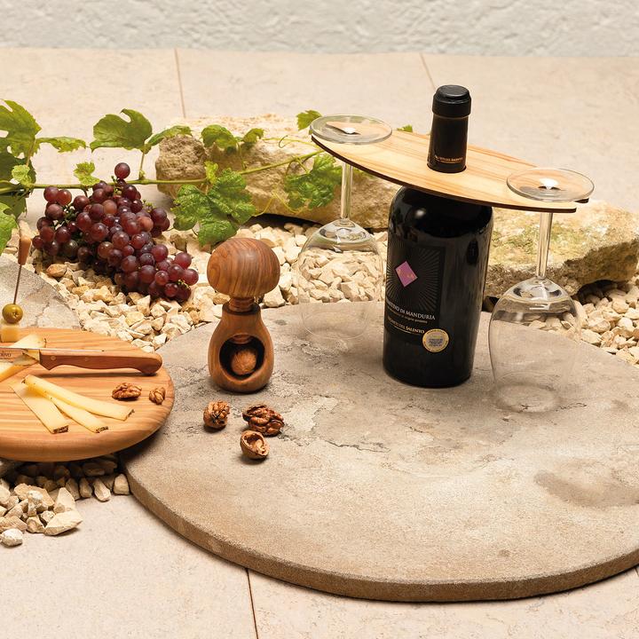 Immagine prodotto Natura Punto Schiaccianoci, fungo con filetto a vite, legno d'ulivo