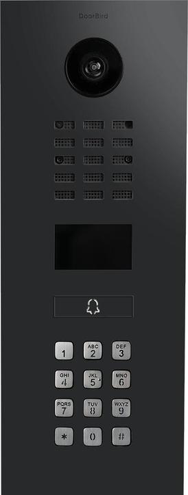 Productafbeelding Doorbird D2101KV IP video deurintercom grafiet zwart Raven Polar (Bedraad)