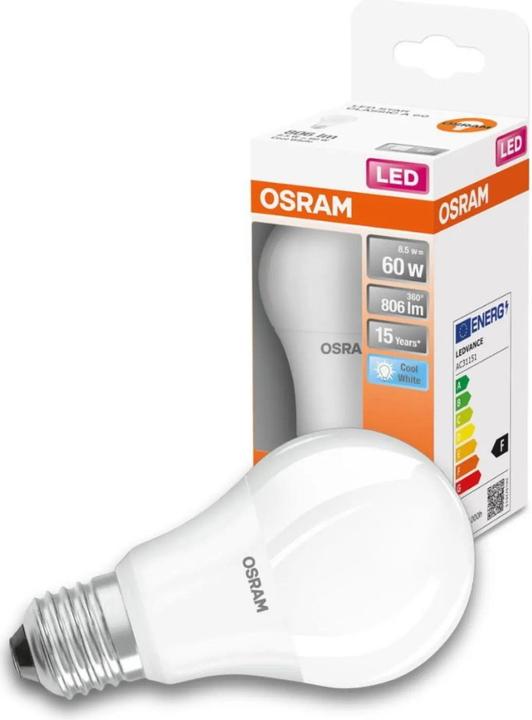 Produktbild Osram Led Star Classic A (E27, 8.50 W, 806 lm, 1 x, F)