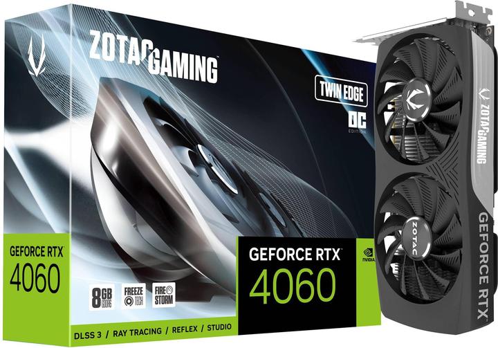 Actual product image Zotac GAMING GeForce RTX 4060 Twin Edge OC 8GB 1xHDMI 3xDP (8 GB)