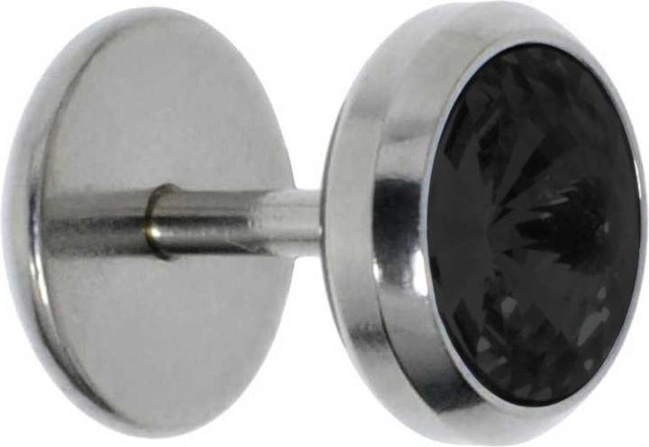 Bijouteria Fake-Plug (Edelstahl, Kristall)