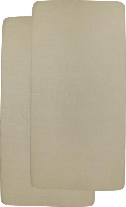 Actual product image Meyco jersey fitted sheet 2-pack 40x80/90 taupe