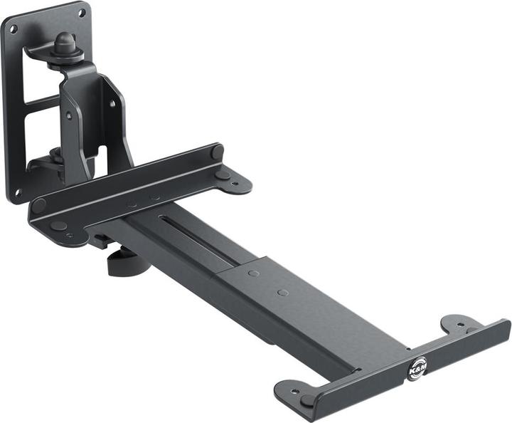 Actual product image Konig & Meyer 24167 Speaker-wall-mount-L-black (1 pcs., Wall installation, Tiltable, Rotatable)