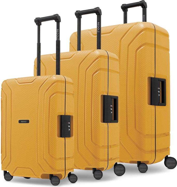 Redolz Essentials 15 4-Rollen Kofferset 3-tlg. mit Dreipunkt-Verschluss (210 l, XL (ab 115l))