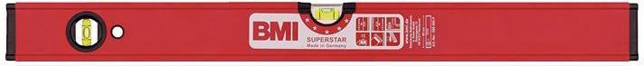 Actual product image BMI Spirit level SUPERSTAR 100 cm red aluminium ± 0.5 mm/m with magnet (100 cm)