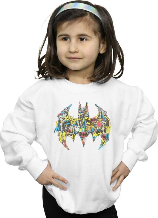 Produktbild Batman Batgirl Logo Collage Sweatshirt Mädchen (140, 146)