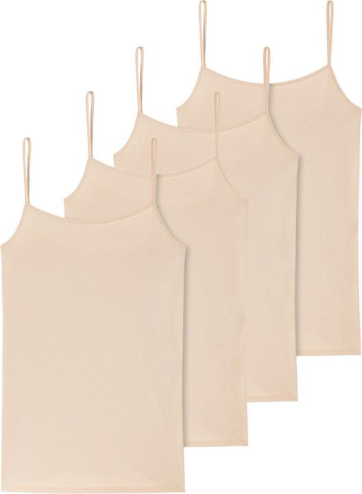 Produktbild Schiesser 4er Pack 95/5 Organic Spaghetti-Top (44, XXL)