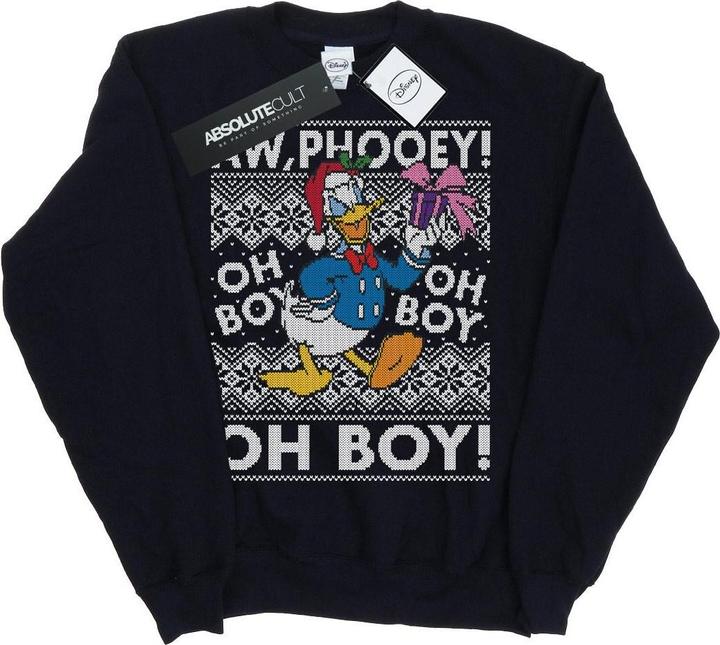 Immagine prodotto Disney Donald Duck Christmas Fair Isle Felpa Ragazzi (152, 158)