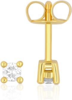 Actual product image Muau Stud earrings 4-handle setting (750/18K yellow gold)