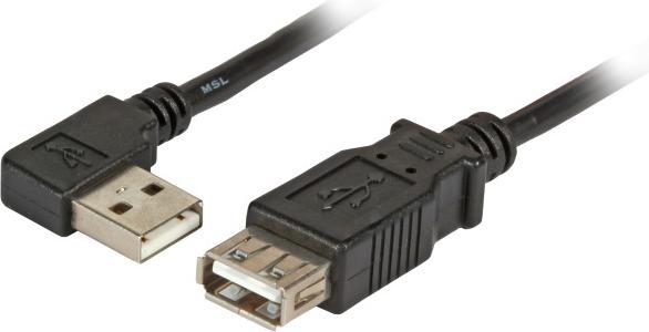 Actual product image EFB Elektronik K5246SW.1,8 USB Cable 1.8 m 2.0 USB A Black (K5246SW.1,8) (1.80 m, USB 2.0)