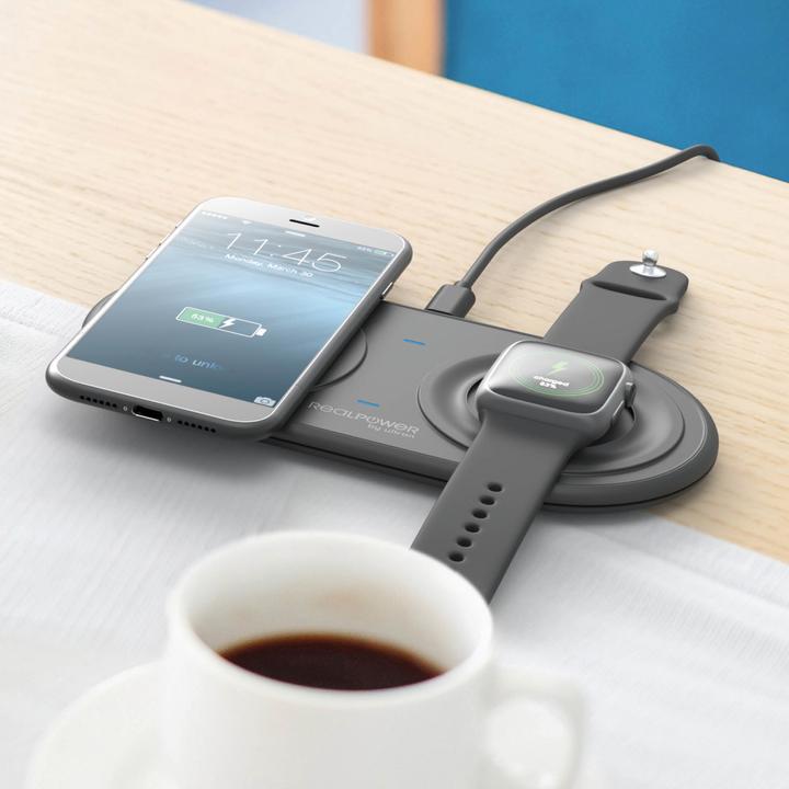 Immagine prodotto RealPower Caricabatterie ChargeAir Duo belaidė (15 W)