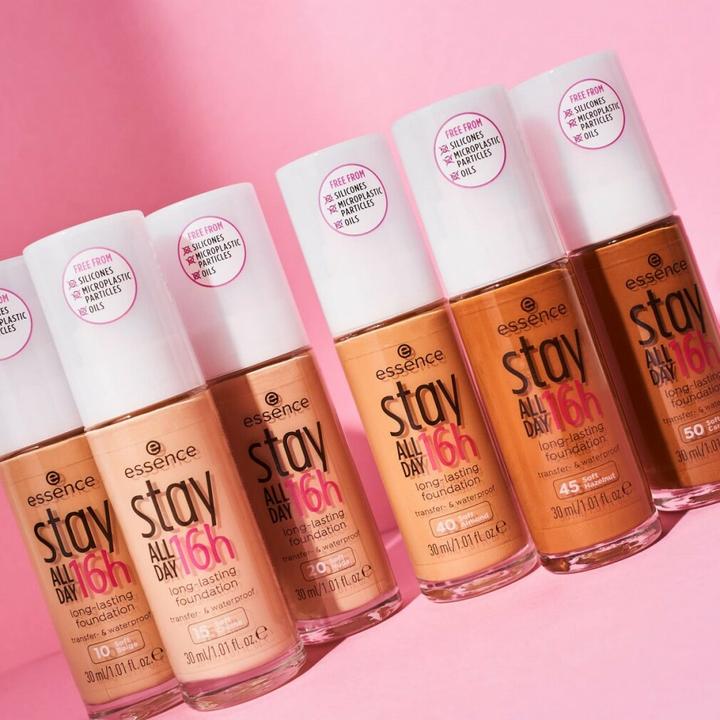 Produktbild essence stay All Day 16h long-lasting Foundation (20 Soft Nude)