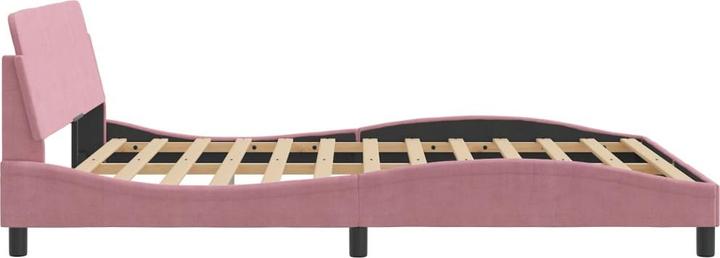 Actual product image VidaXL Bed frame with velvet headboard (160 x 200 cm)