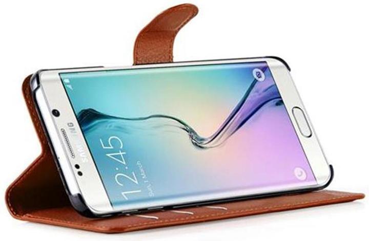 Actual product image Cadorabo Book with stand function cover (Samsung Galaxy S6 Edge)