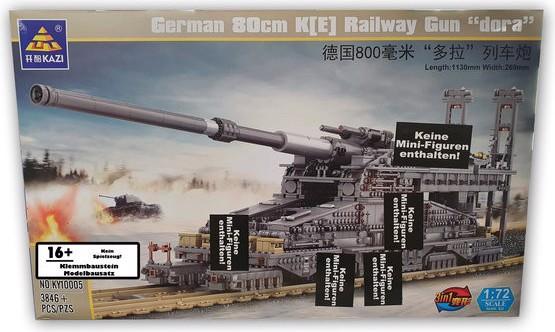 Produktbild Kazi Eisenbahngeschütz "Dora" 3in1