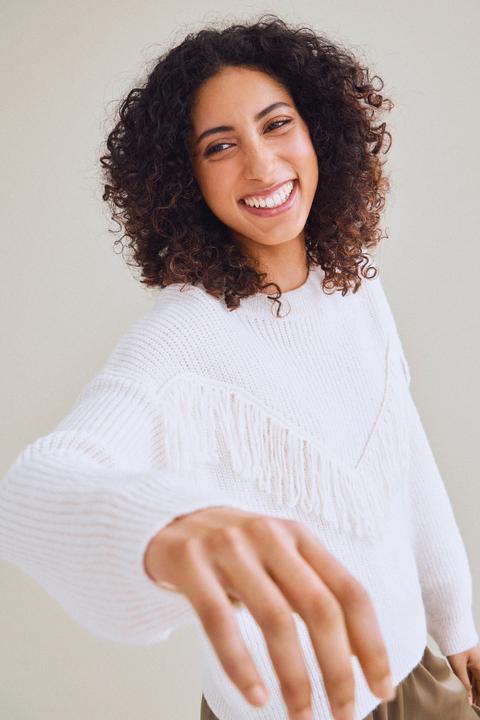 Produktbild Vila Fransen Strickpullover (L)