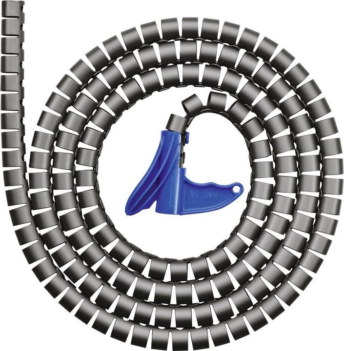 Produktbild HellermannTyton HWPP16 Schutzschlauch+WZ schwarz (Kabelschlauch, 2500 cm)