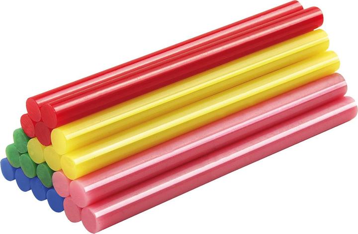 Actual product image Mannesmann 40 low-temperature glue sticks, coloured