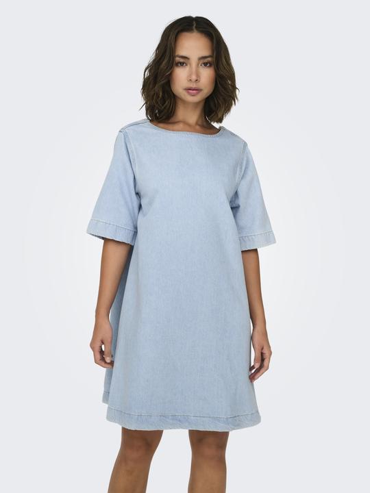 Immagine prodotto Only Abito corto in denim dalla vestibilità voluminosa e dallo scollo rotondo (XS)